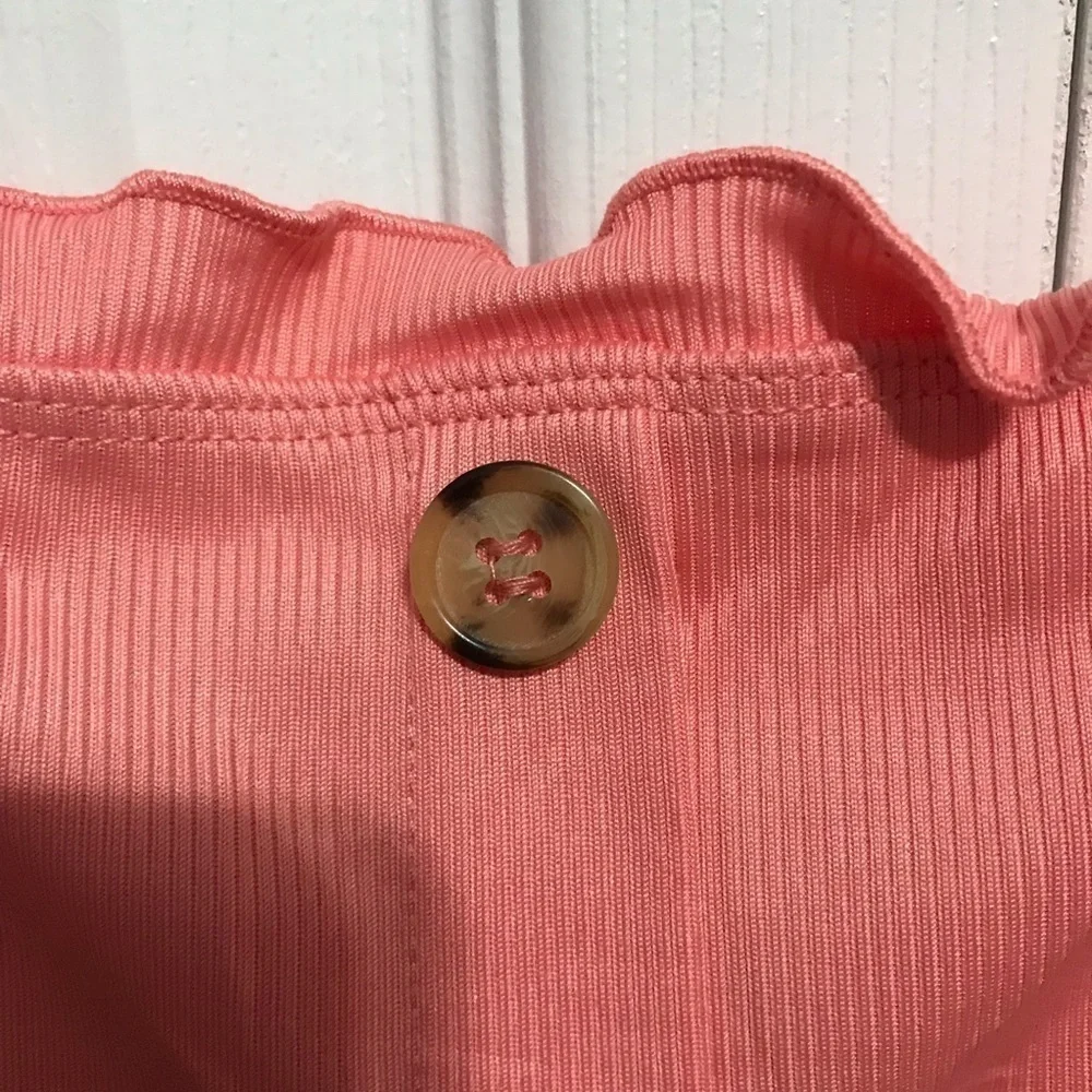 NWT Love J Baby Pink Ruffled Crop Top - Picture 3 of 9